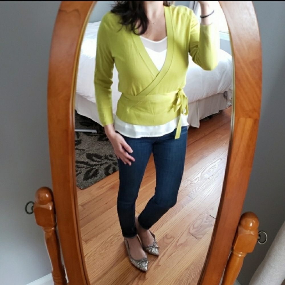 Ann Taylor wrap sweater